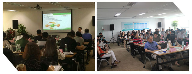 仟亿达董事长做新三板明星企业经验分享报告现场